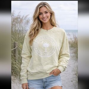 Hilton Head Light Yellow Crew Neck